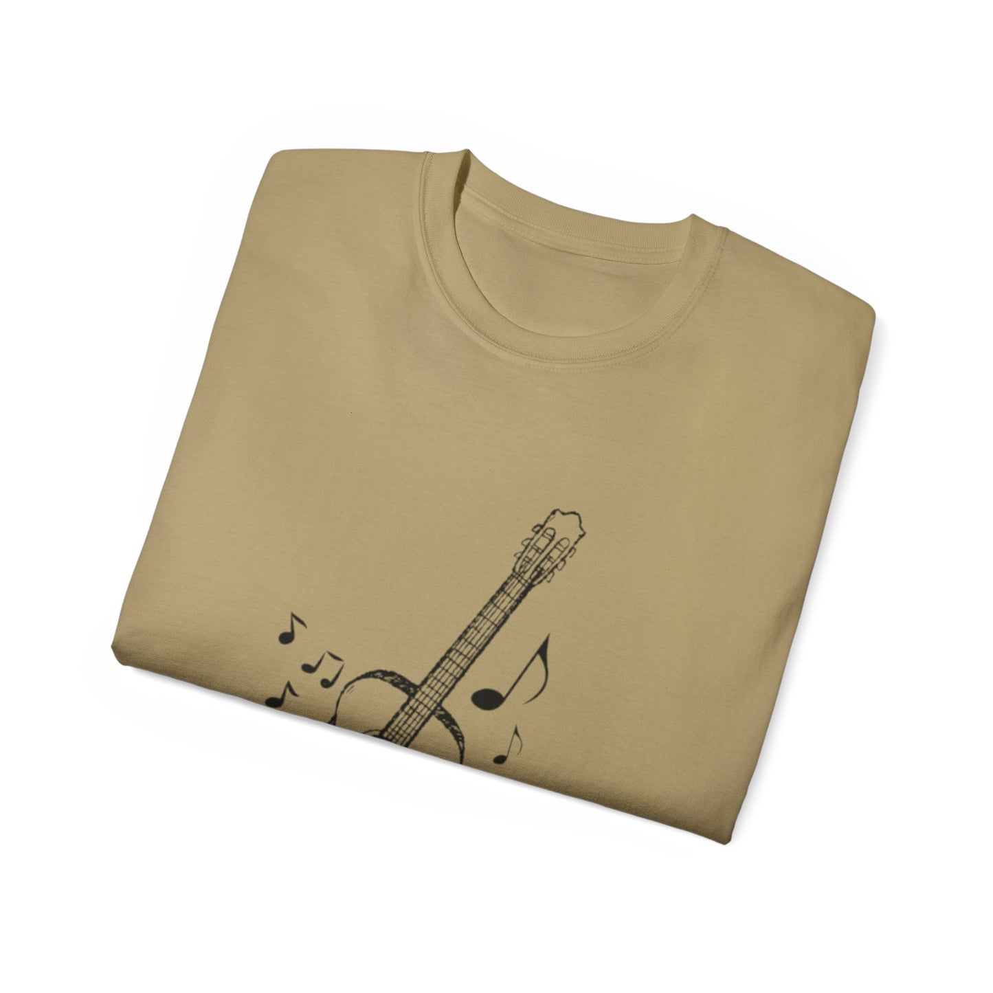 Music Lover's Unisex Ultra Cotton Tee - Guitar Design