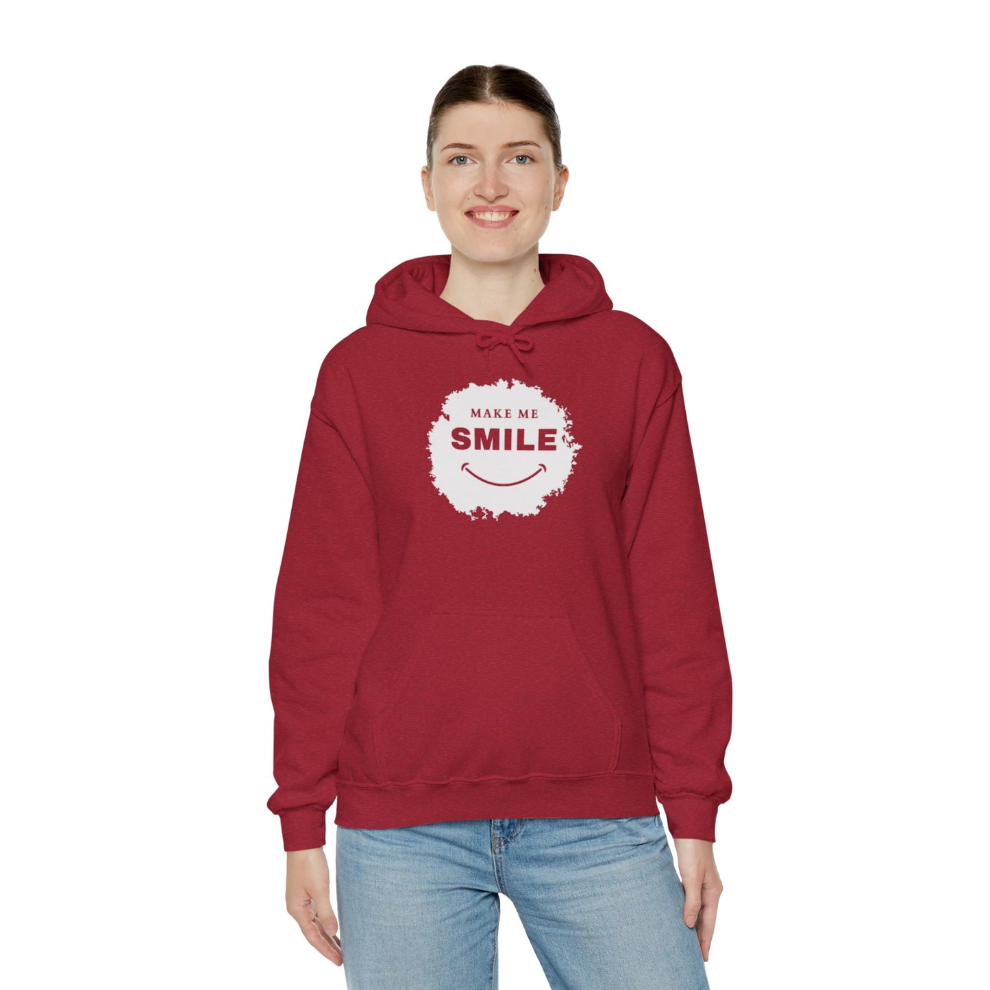 Make Me Smile Hoodie - Unisex Heavy Blend™ Sweatshirt for Comfort and Cheer