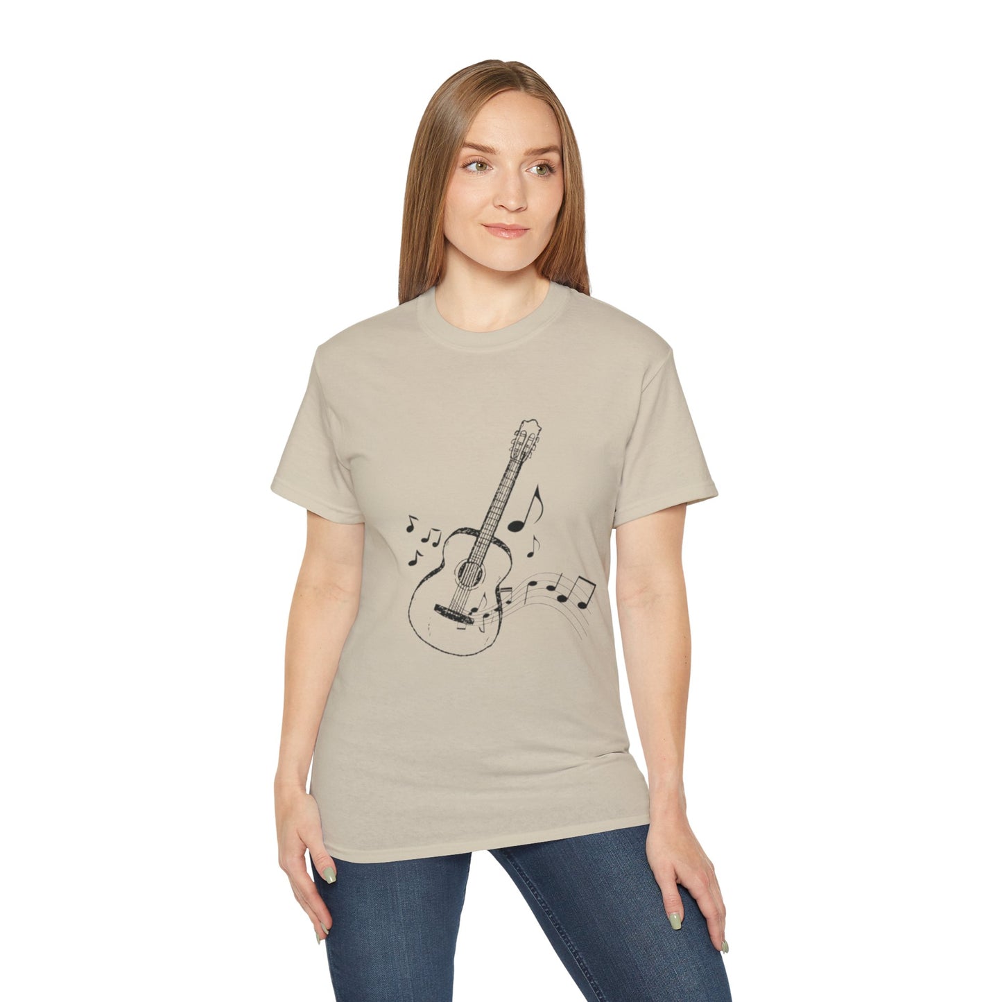 Music Lover's Unisex Ultra Cotton Tee - Guitar Design