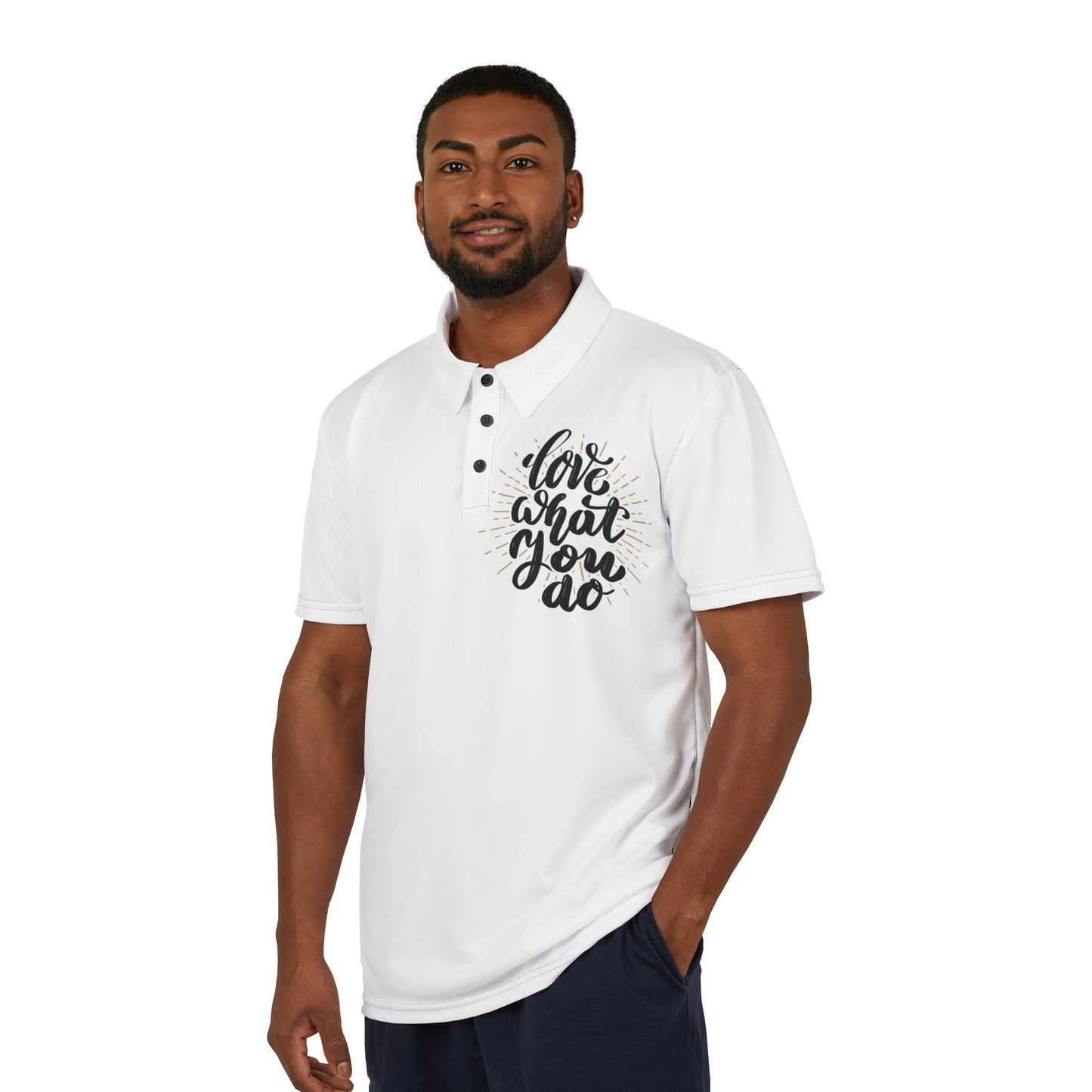 Inspirational Unisex Polo Shirt - 'Love What You Do'