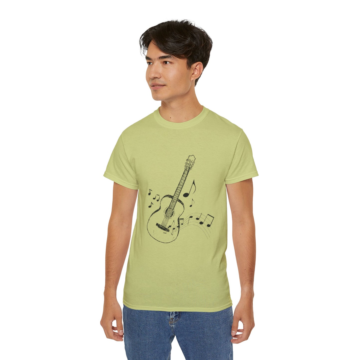 Music Lover's Unisex Ultra Cotton Tee - Guitar Design