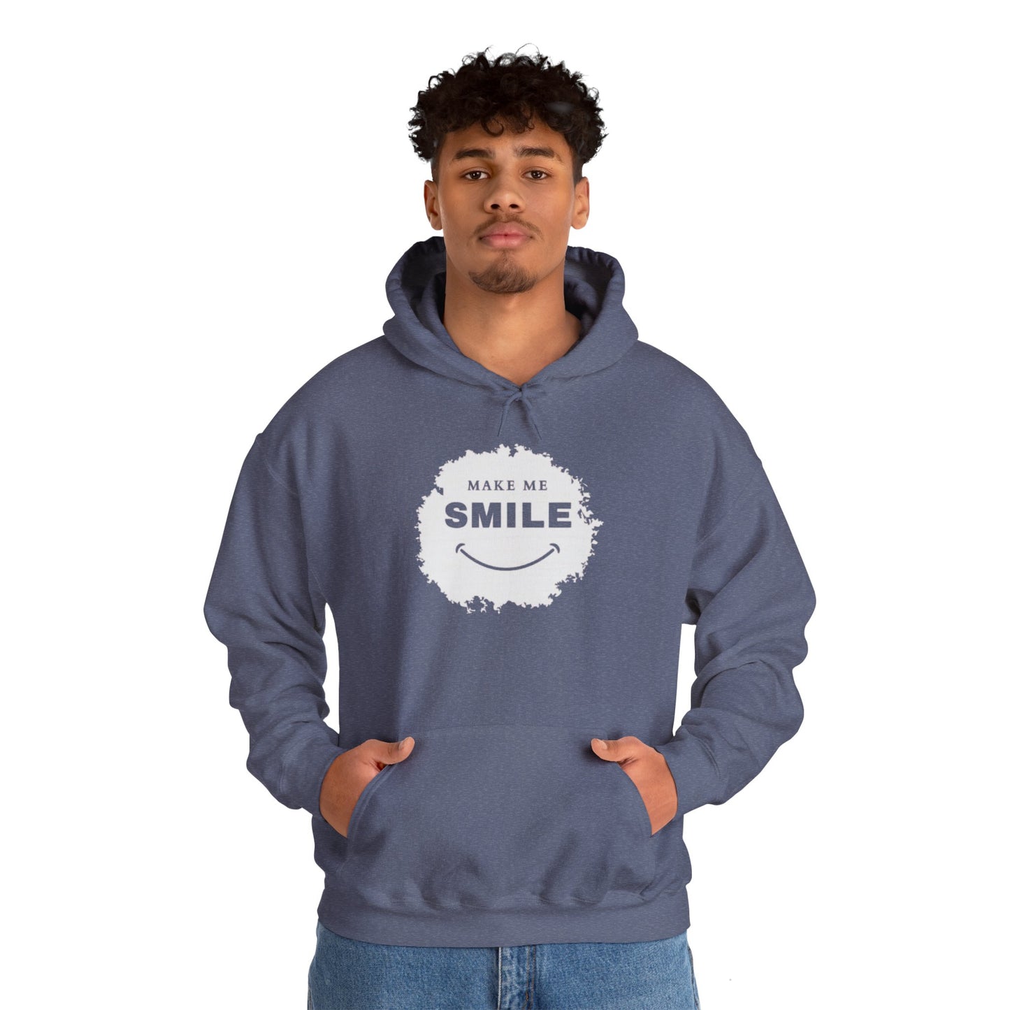 Make Me Smile Hoodie - Unisex Heavy Blend™ Sweatshirt for Comfort and Cheer