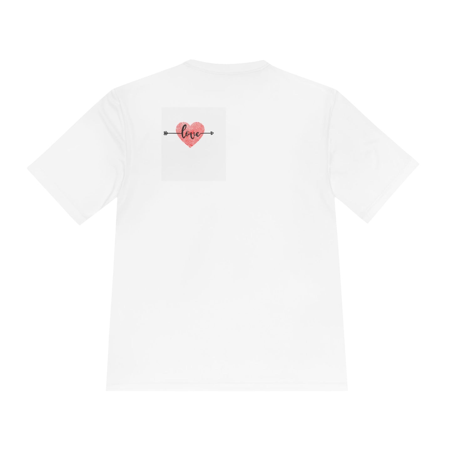 Unisex Moisture Wicking Tee - Love Design for Couples, Perfect for Valentine’s Day and Everyday Wear