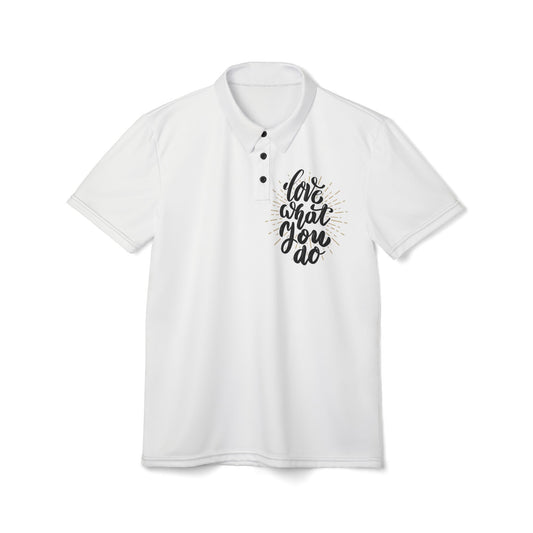 Inspirational Unisex Polo Shirt - 'Love What You Do'