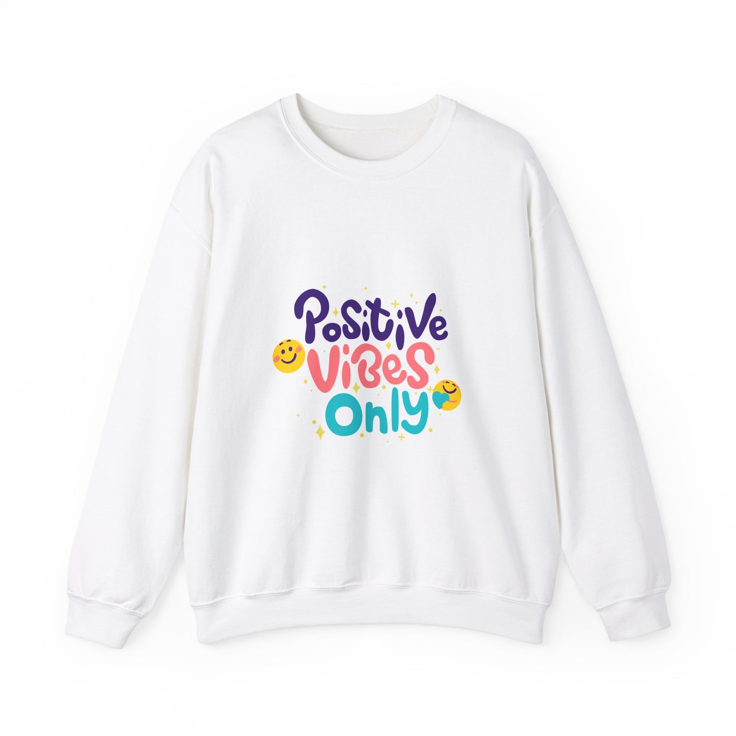 Positive Vibes Only Unisex Crewneck Sweatshirt