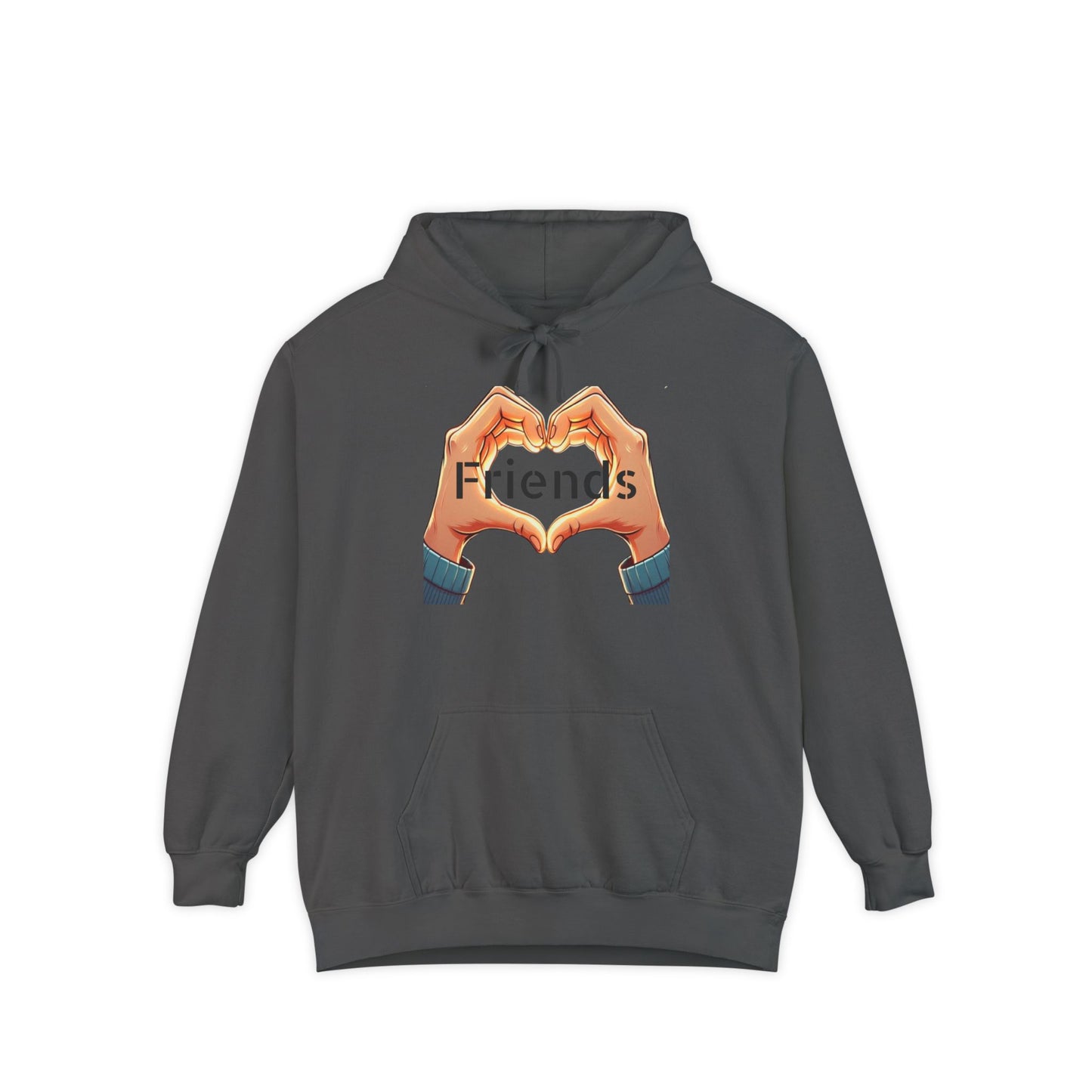 Friends Heart Unisex Garment-Dyed Hoodie - Perfect Gift for Friendships