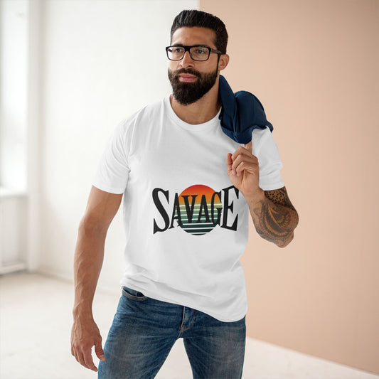 Savage Graphic Adult Staple Tee - Trendy Casual Wear for Everyday Style