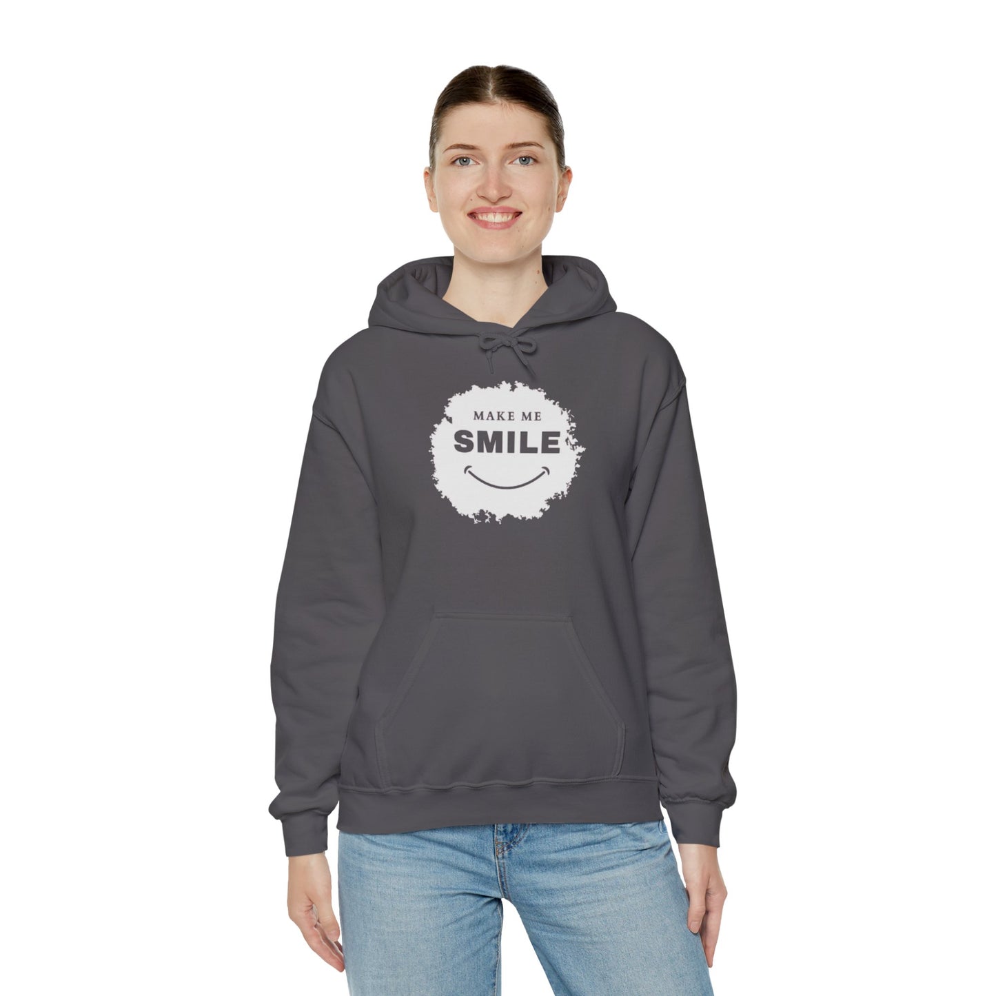 Make Me Smile Hoodie - Unisex Heavy Blend™ Sweatshirt for Comfort and Cheer