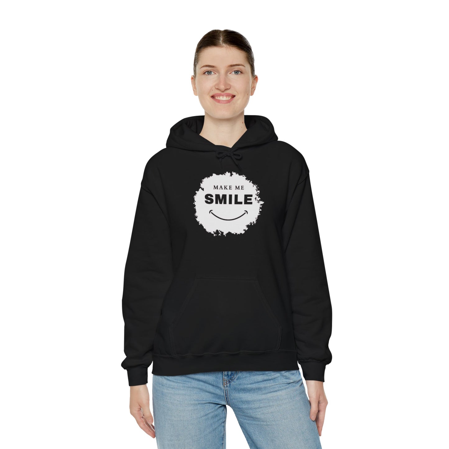 Make Me Smile Hoodie - Unisex Heavy Blend™ Sweatshirt for Comfort and Cheer