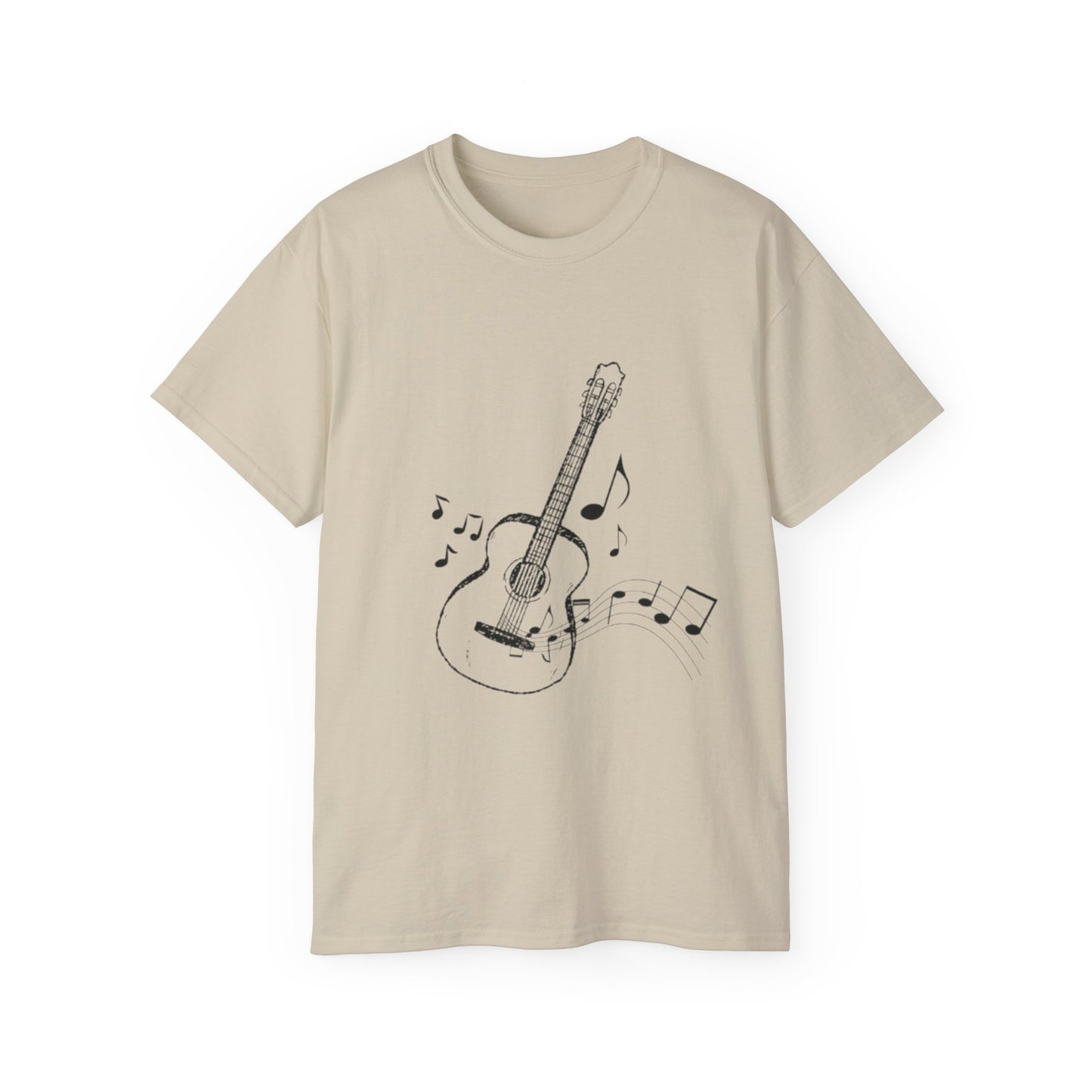 Music Lover's Unisex Ultra Cotton Tee - Guitar Design