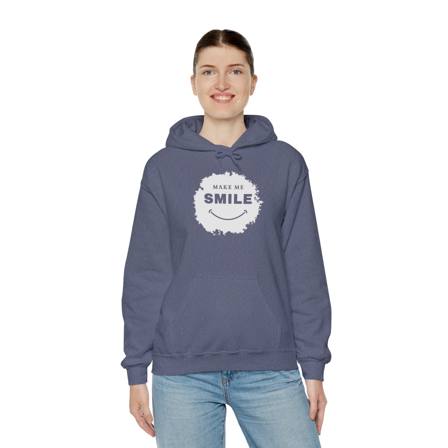 Make Me Smile Hoodie - Unisex Heavy Blend™ Sweatshirt for Comfort and Cheer