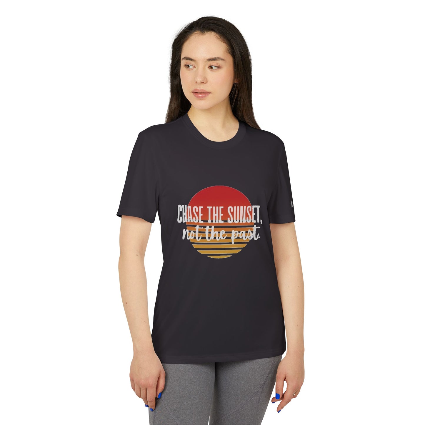 Inspirational Sunset T-Shirt for Active Lifestyle - 'Chase the Sunset, Not the Past'