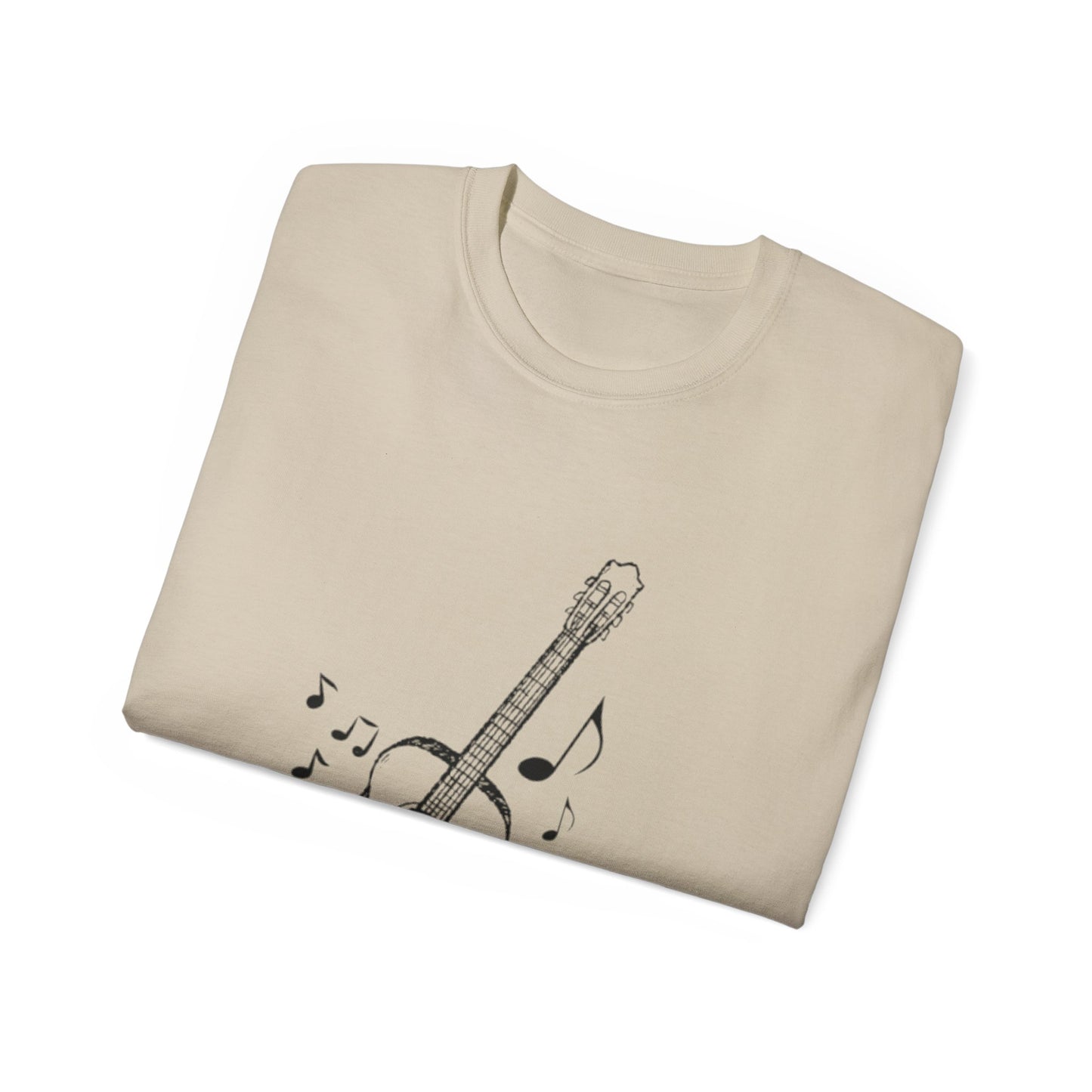 Music Lover's Unisex Ultra Cotton Tee - Guitar Design