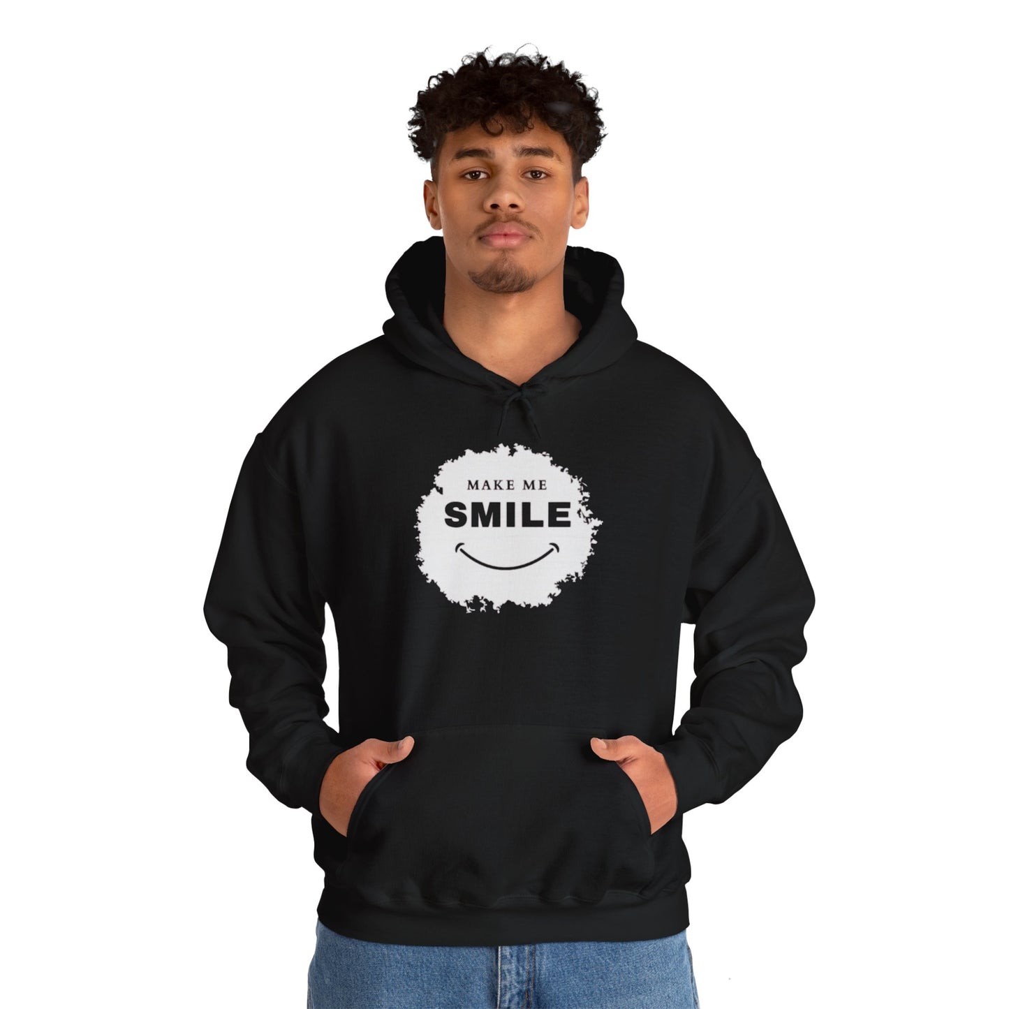 Make Me Smile Hoodie - Unisex Heavy Blend™ Sweatshirt for Comfort and Cheer