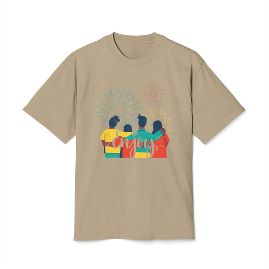 Enjoy Life Unisex Heavy Faded Tee - Celebration T-Shirt for Friends