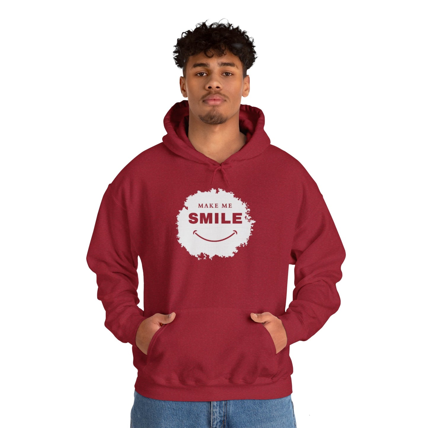 Make Me Smile Hoodie - Unisex Heavy Blend™ Sweatshirt for Comfort and Cheer